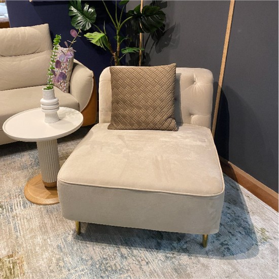Grace Velvet Add On 1 Seater Sofa (0.77m)