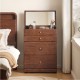 Mika Solid Wood Space Saving Dressing Table Set (0.60m)