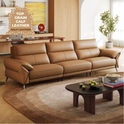 Kansas Leather 4 Seaters Sofa (2.97m) 