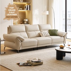 Kansas Leather 3 Seaters Sofa (2.67m) 