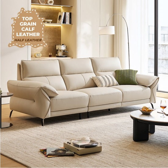 Kansas Leather 4 Seaters Sofa (2.97m) 