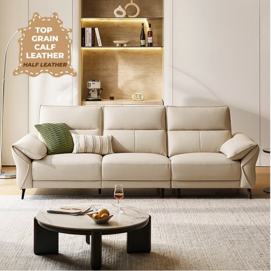 Kansas Leather 3 Seaters Sofa (2.67m) 