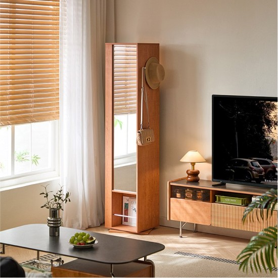 Kiara Rotatable Mirror with Pegboard