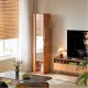 Kiara Rotatable Mirror with Pegboard