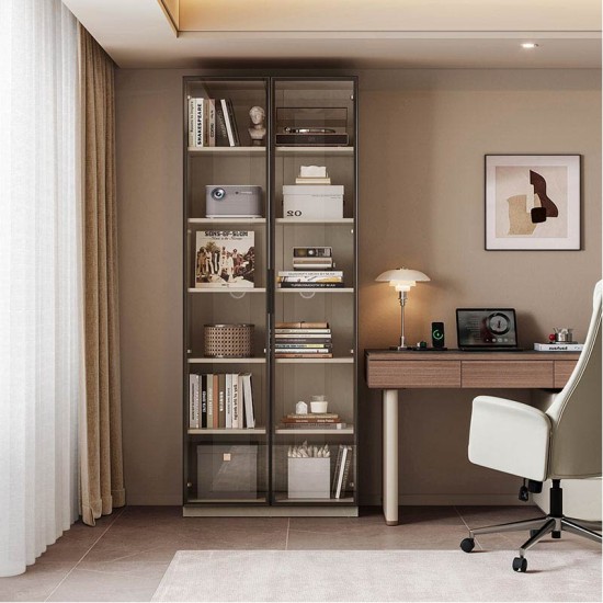 Radia Book Rack with Glass Doors (0.8m)