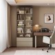 Radia Book Rack with Glass Doors and Drawers (0.8m)