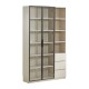 Radia Book Rack with Glass Doors and Drawers (1.20m)