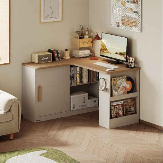 Grandia L Corner Study Table (1.40m)