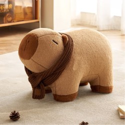 Capybara Animal Kids Chair with Scarf