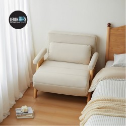Maya Leathaire Space-Saving 1 Seater Foldable Sofabed (0.88m)