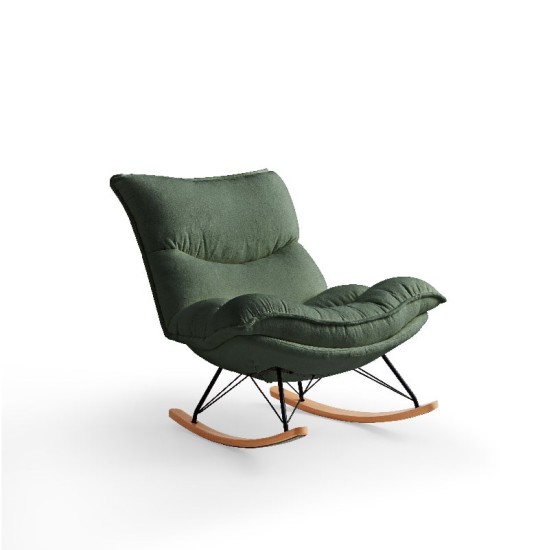 Calia Velvet Adjustable Rocking Armchair