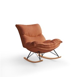 Calia Velvet Adjustable Rocking Armchair