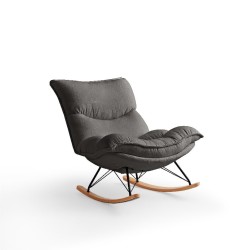 Calia Velvet Adjustable Rocking Armchair