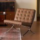 Argus Leather Armchair with Footstool