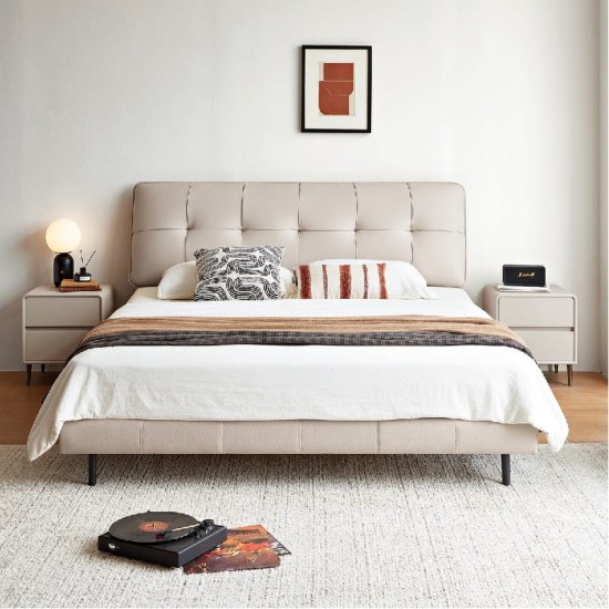 Clara Leather Bed Frame