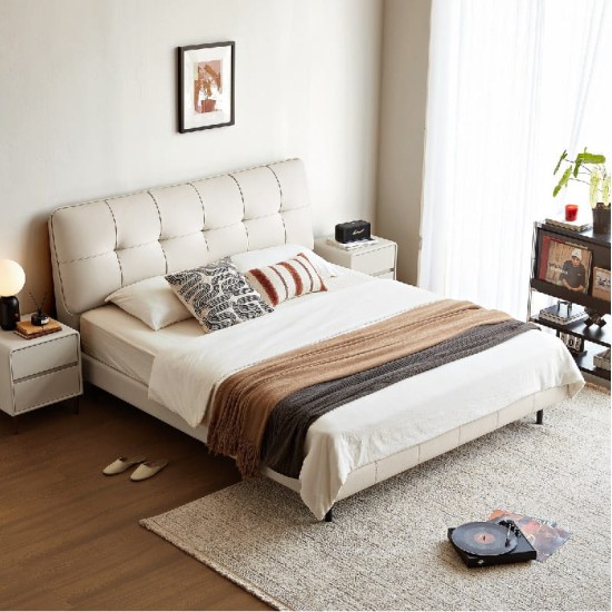 Clara Leather Bed Frame