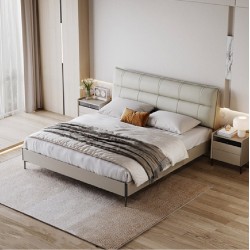 Tavia Leathaire Bed Frame - C.Queen