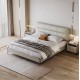 Tavia Leathaire Bed Frame - C.Queen