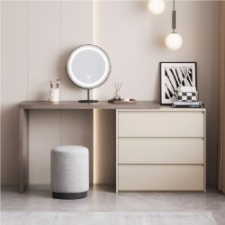 Tavia Dressing Set Chest of 3 Drawers and Mirror
