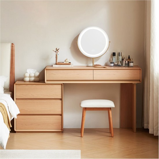 Bruno Dressing Set with Chest of 3 Drawers and Mirror