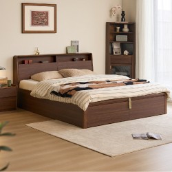 Yumi Bed Frame with Headboard Storage