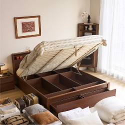 Yumi Bed Frame with Headboard Storage