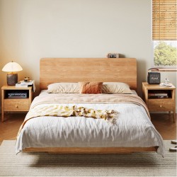 Hannah Floating Platform Bed Frame with Headboard