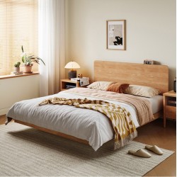 Hannah Floating Platform Bed Frame with Headboard