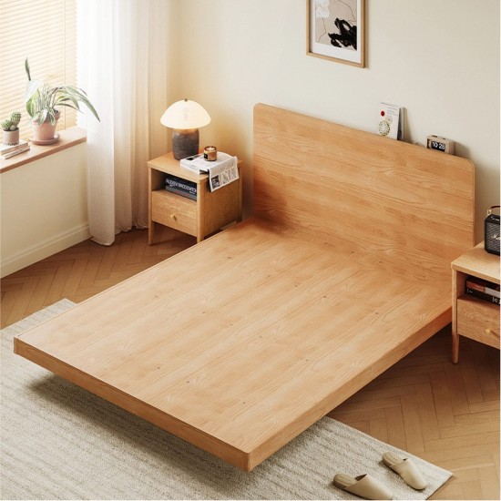 Hannah Floating Platform Bed Frame with Headboard