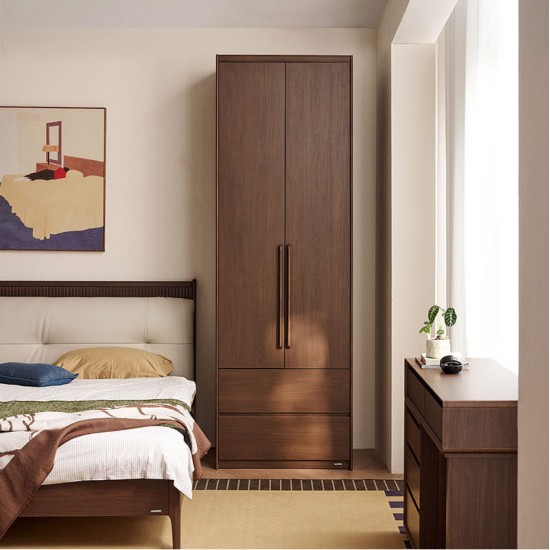 Yolanda 2 Doors Wardrobe with Drawers (0.80m)