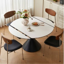 Verona Rotatable Convertible Round Dining Table (Ø1.30m)