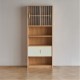 Bella E0 Book Rack with Fluted Doors (0.8m) - A Type